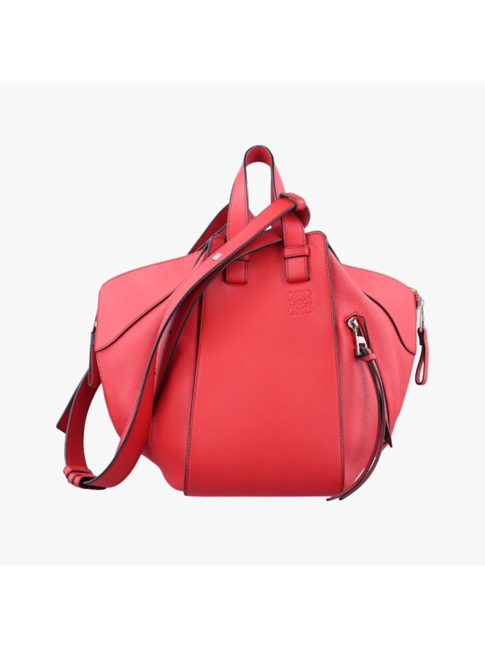 Loewe Hammock Red Leather Shoulder Bag